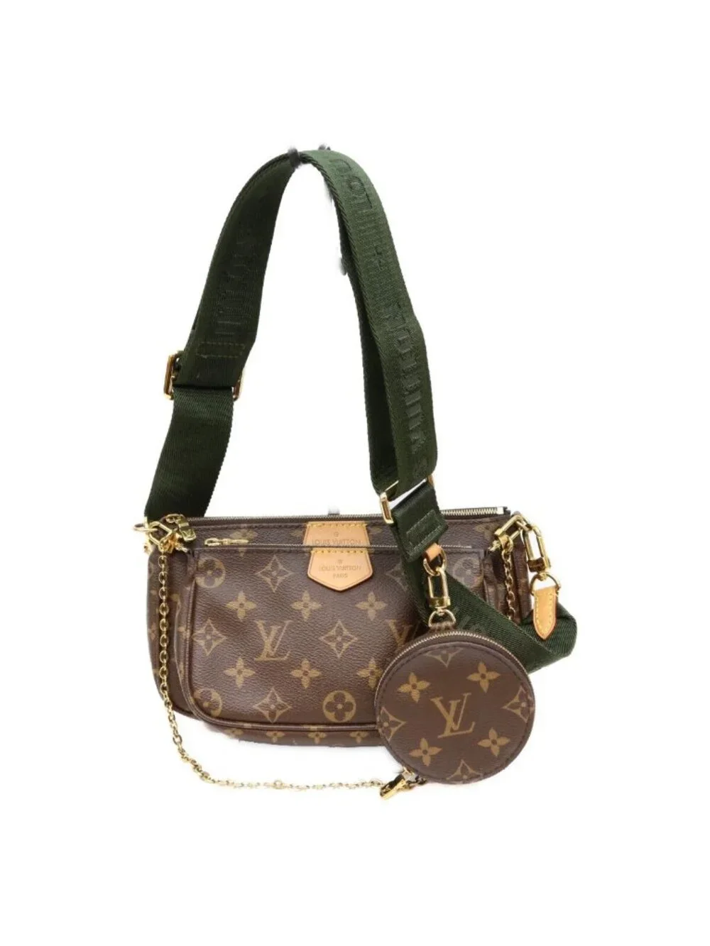 Louis Vuitton Monogram Khaki Multi Pochette Accessoires Shoulder Bag